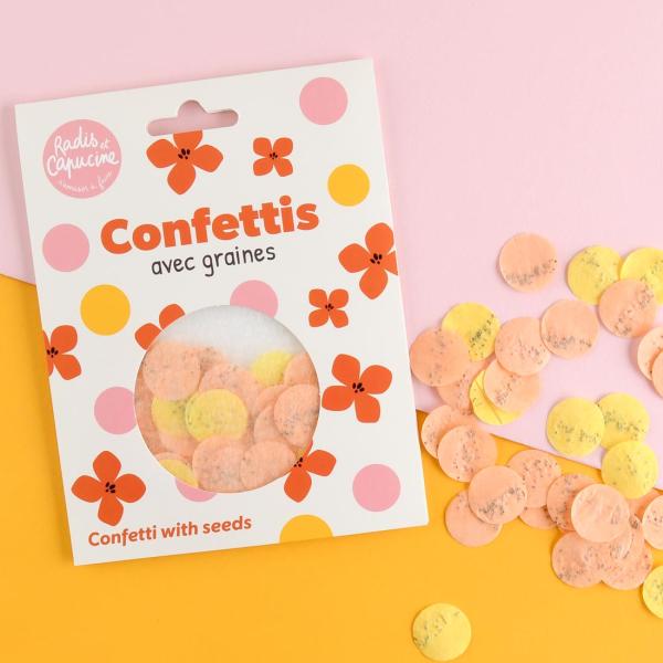 Radis et Capucine - Confettis à faire pousser - Graines de fleurs - MEDIA_EN_SITUATION_1